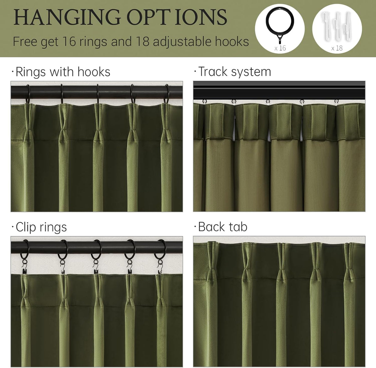 olive green velvet blackout curtains 84 inches 2, side view