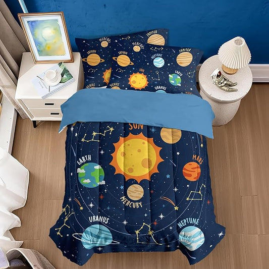 SANDJEST Solar System Duvet Cover Sets Full Size by SANDJEST