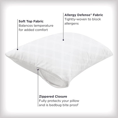 Set of 2 King AllerEase Pillow Protectors - Image 4