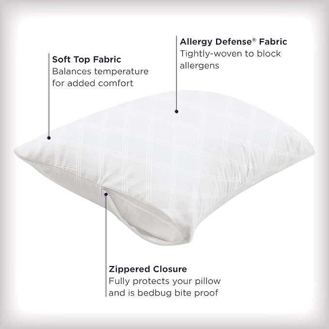 Set of 4 Standard/Queen AllerEase Pillow Protectors - Image 4