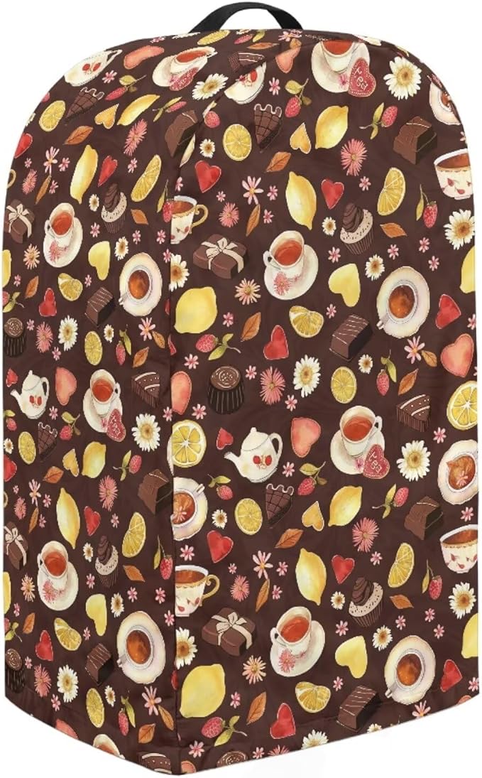 Lemons Chocolates Tea Blender Dust Cover Brown Food Processor Cover Coffee - Image 4