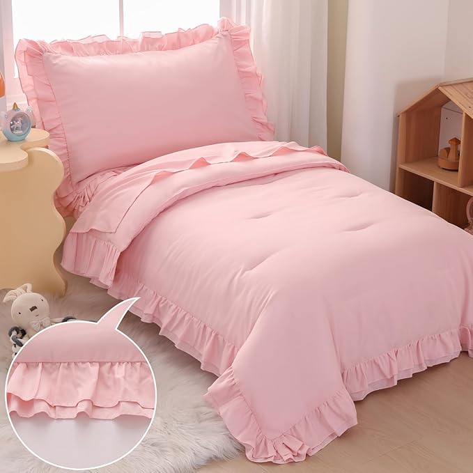 Wowelife Pink Toddler Bedding Set - Image 2