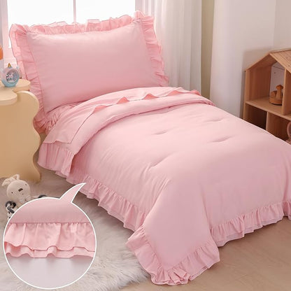 Wowelife Pink Toddler Bedding Set - Image 2