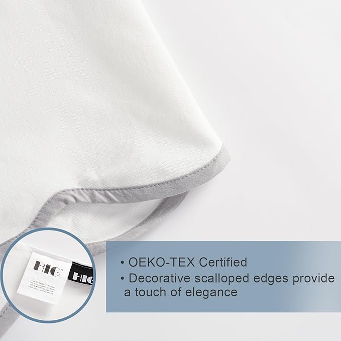 HIG Off White Chic King Bed Skirt - Image 7