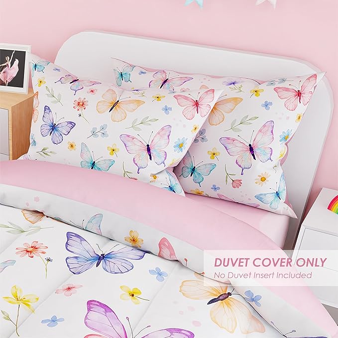 SANDJEST Butterfly Duvet Cover Sets Twin Size - Image 5