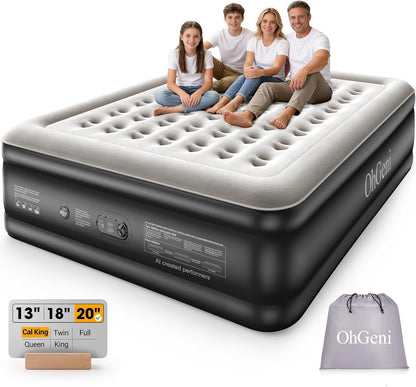 ohgeni 20" raised california king air mattress with, main product view