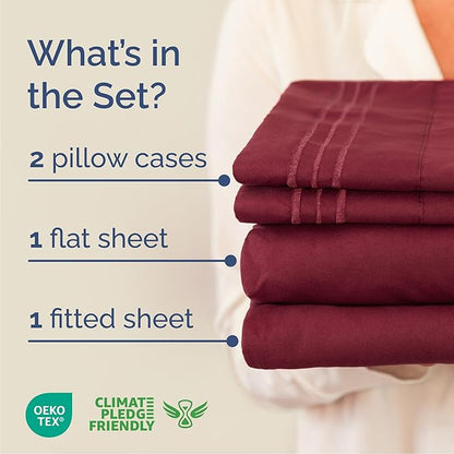 Queen Size 4 Piece Sheet Set - Image 2