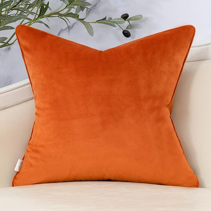 Yangest Orange Twigs Throw Pillow Cover Velvet Branches Velvet Cushion Case - Image 2