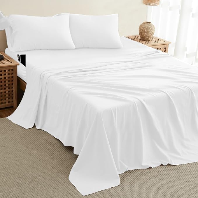 DREAMCARE California King Sheet Sets – 4 pcs Cooling Sheets – up to 21” Deep - Image 10