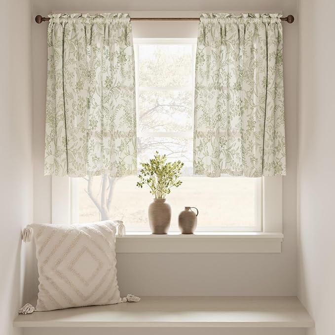 jinchan Floral Kitchen Curtains - Image 2
