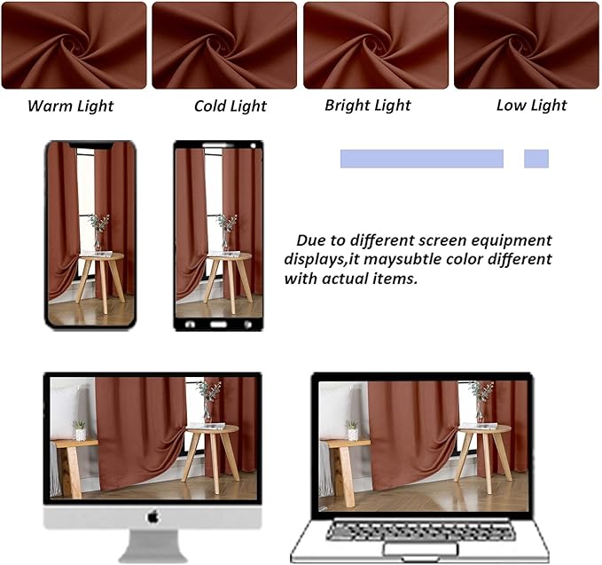 Gwine Short Curtains 30 Inch Length, Light Filtering Small Kitchen Window - Image 7