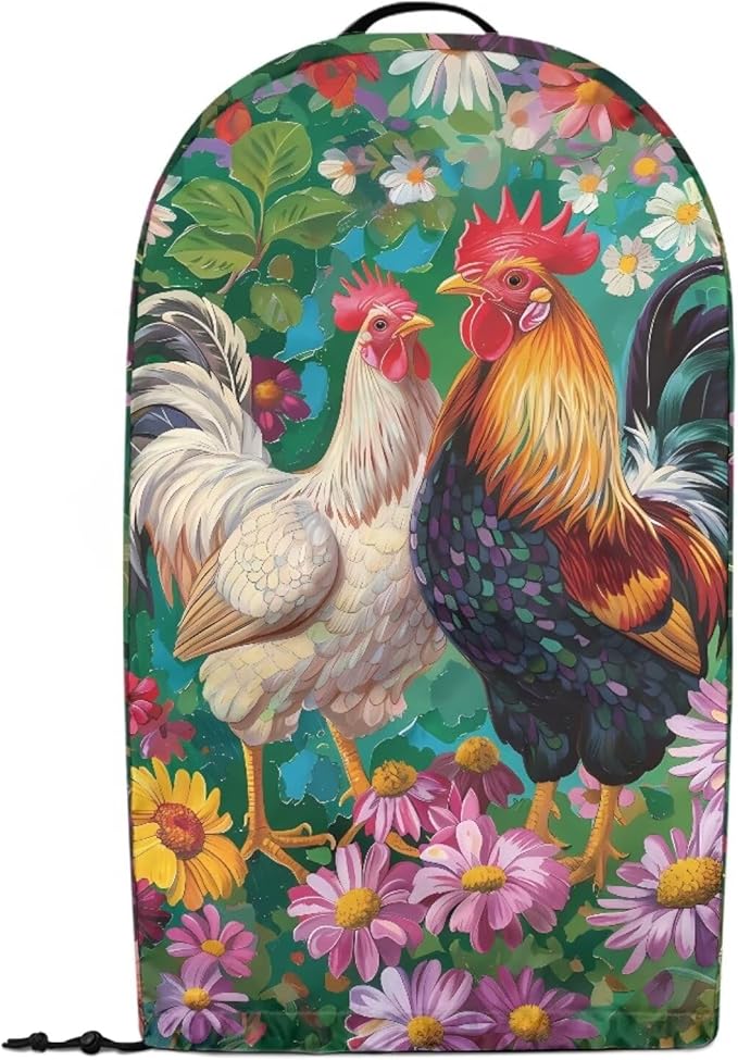Rooster Flower Blender Dust Cover Stand Mixer or Coffee Maker Appliance Covers - Image 2