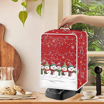 Christmas Snowflake Coffee Maker Cover Dust Protection - Image 4