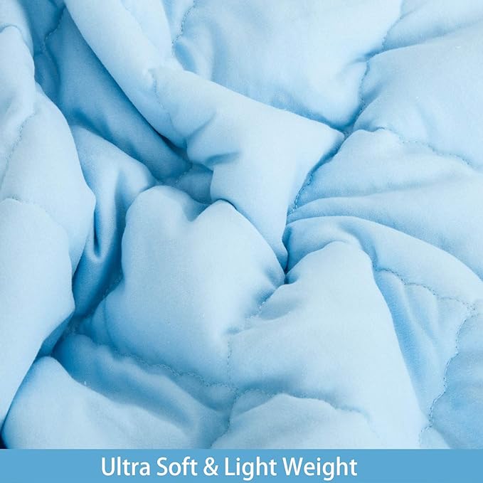NTBAY Down Alternative Oversized Toddler Comforter, Super Soft and Warm Solid - Image 3