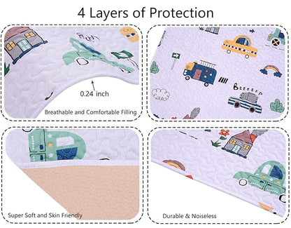 Padded Pack n Play Sheets Breathable Thick Pack and Play Mattress Protector - Image 2