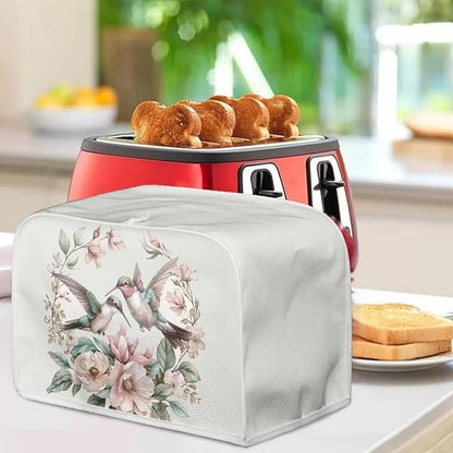 ZFRXIGN Flower Hummingbird Toaster Cover 2 Slice Toaster Dust Cover Small - Image 3