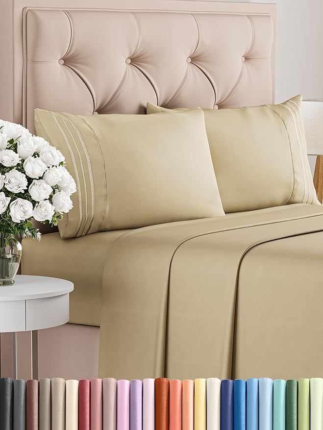 Queen Size 4 Piece Sheet Set by CGKUnlimited