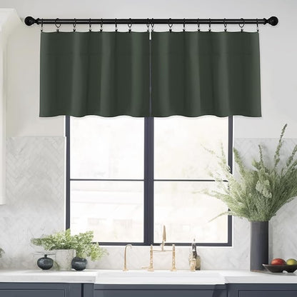 NICETOWN 4 Panels Farmhouse Kitchen Christmas Valance - Image 7