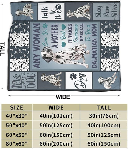 Dalmatian Blanket Dog Throw Blanket Dalmatian Dog Flannel Stuff Merch Cozy - Image 3