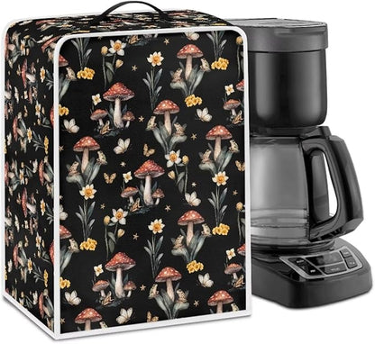 Mumeson Frog Mushroom Coffee Maker Cover, Kitchen Stand Mixer or Coffee Maker by Mumeson