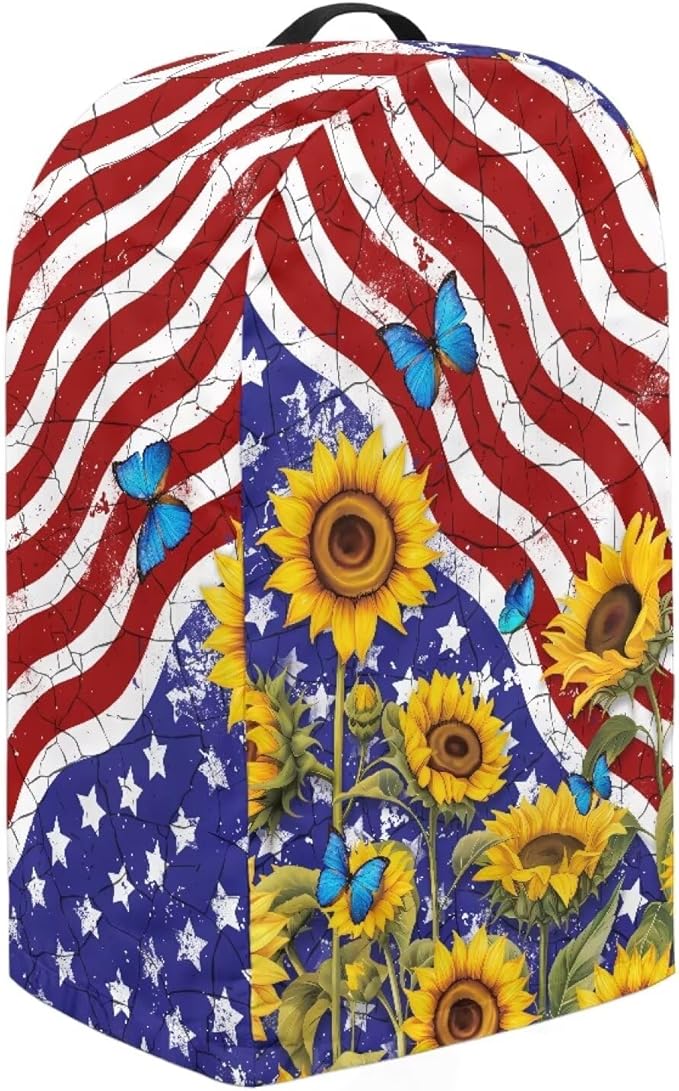 American Flag Sunflower Blender Dust Cover Stand Mixer or Coffee Maker - Image 4