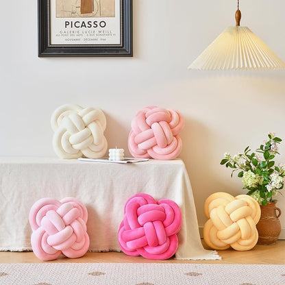 Xuyier Knot Pillow Ball, Decorative Throw Pillows - Image 3