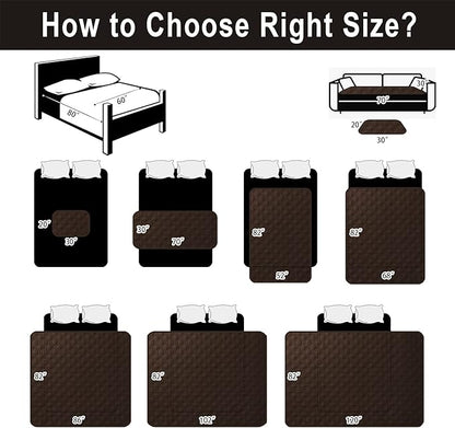 100% Waterproof Dog Bed Cover 30x70 inch Reversible Reusable Camping Mat - Image 5