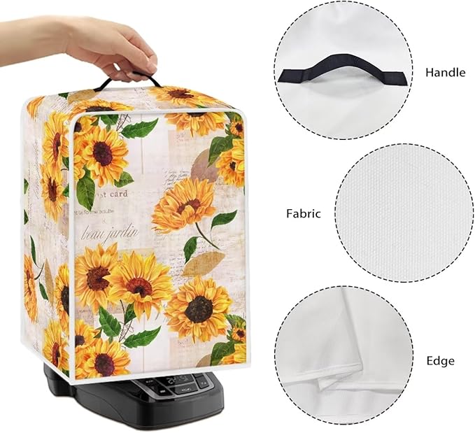 Mumeson Vintage Sunflower Coffee Maker Blender Dust Protection Washable - Image 4
