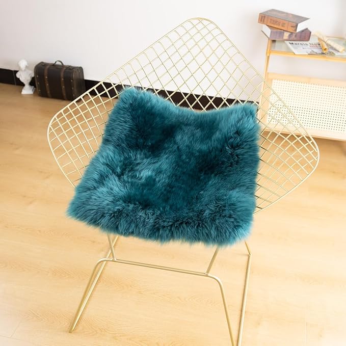 LLB Sheepskin Chair Covers Office Chair Cushion Dining Room Chair Pads Desk - Image 6