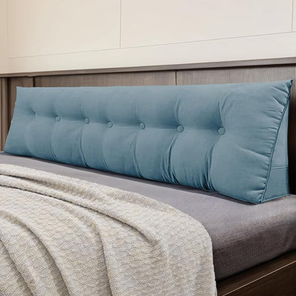 Headboard Pillow King, Large Triangular Wedge Headboard Pillow by DANGHOOGYFurnitureCushions
