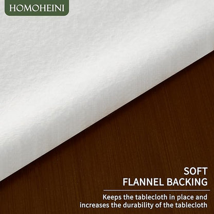 Rectangle Table Cloth, 100% Waterproof Tablecloth Oil Proof Spill Proof Vinyl - Image 6