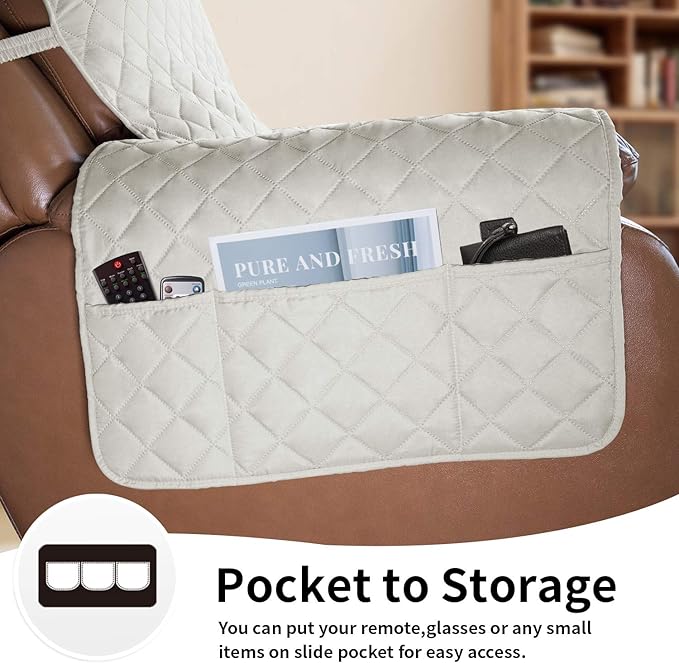 Easy-Going Oversized Recliner Cover Reversible Couch Cover Sofa Cover - Image 3