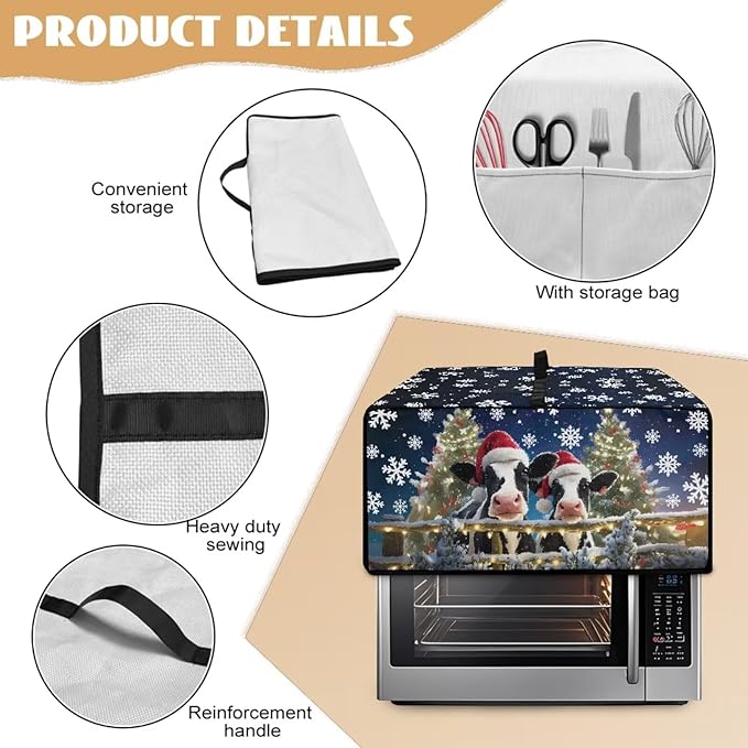 Air Fryer Toaster Oven Dust Cover Protective Microwave Oven Cover Small - Image 5