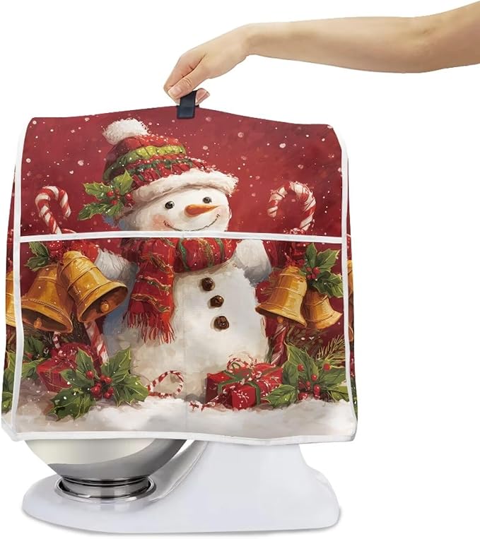 Christmas Stand Mixer Cover 4.5-5Qt Cute Mixer Cover Washable Anti-Stain - Image 6