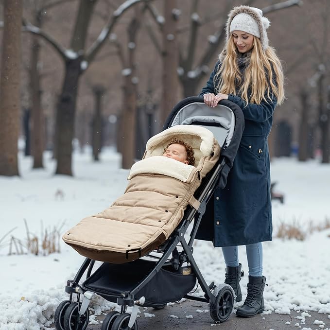 Momcozy Stroller Footmuff | Universal, Weather-Proof, Warm Stroller Bunting Bag - Image 7