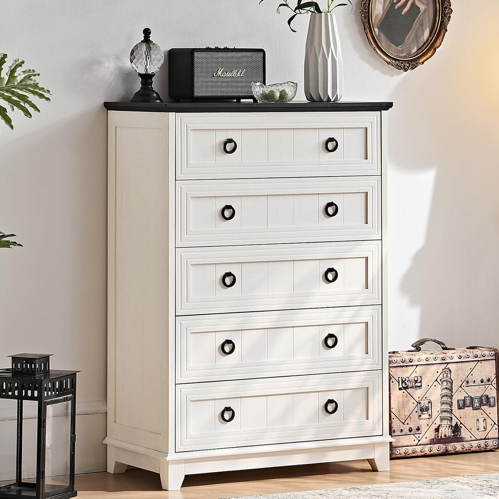 Joaxswe Farmhouse Dresser and Nightstand Sets 3 Piece, Blue