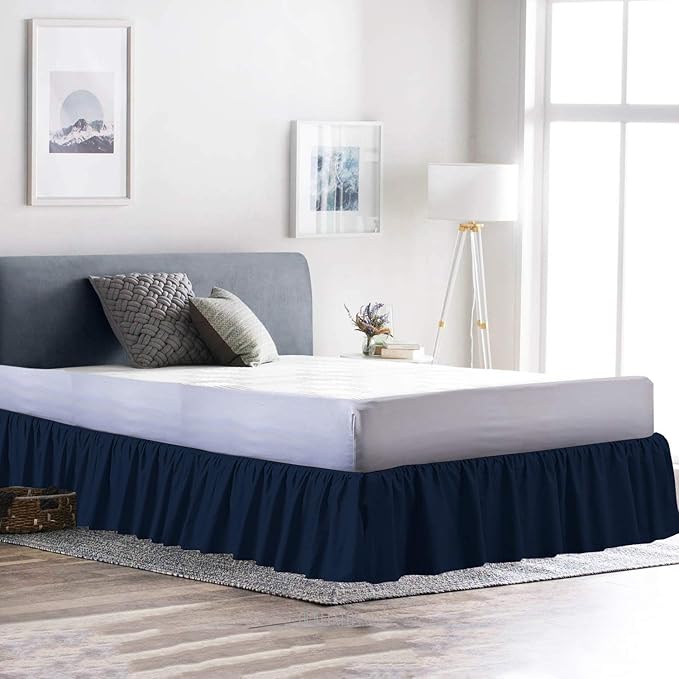 Ruffled Bed Skirt 18 Inch Drop Dust Ruffle - Image 2