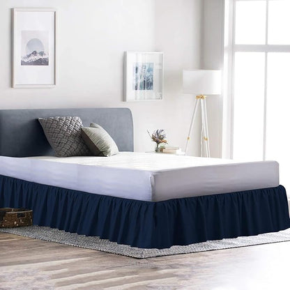 Bed Skirt - Ruffled Bed Skirt 12 Inch Drop Dust Ruffle - Dust Ruffle Bedskirt - Image 3
