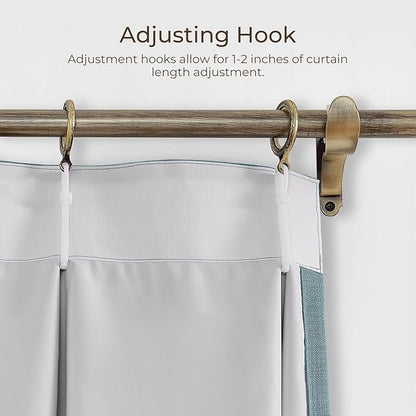 TWOPAGES 72 W x 96 L inch Pinch Pleat Darkening Drape Faux Linen Curtain - Image 5