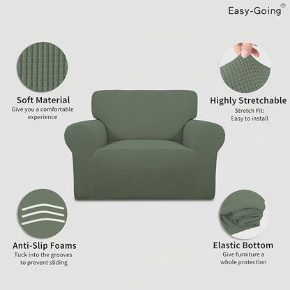 Easy-Going Stretch Oversized Chair Sofa Slipcover 1-Piece Couch Sofa Cover - Image 3
