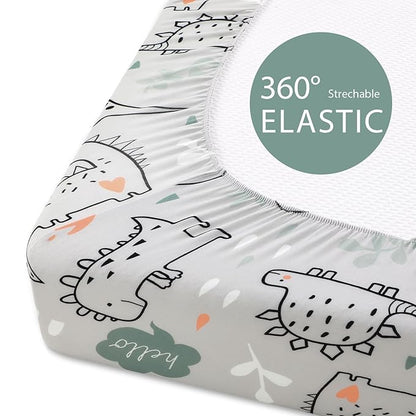 Baby Bassinet Sheets Girl Boy, Fitted Bassinet Sheet Set 3 Pack Bassinet - Image 7