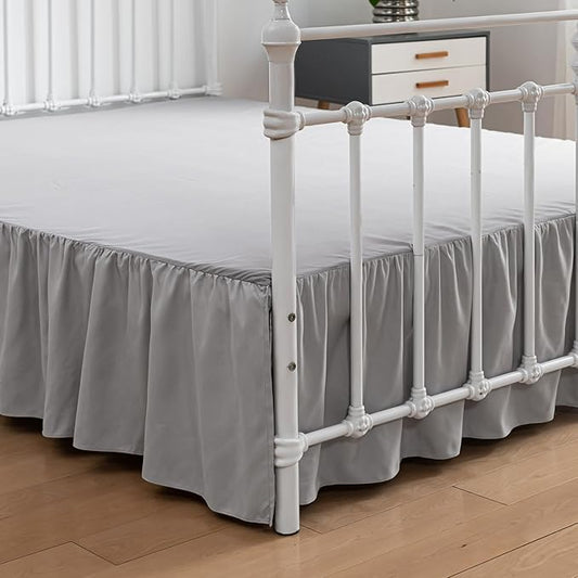 King Size Bed Skirt Ruffled Bed Skirt by xuandian