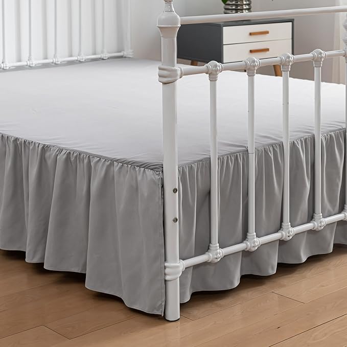 Bed Skirt Queen Size Ruffled Bed Skirt by xuandian