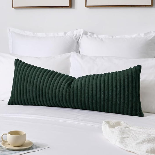 Kevin Textile Christmas Soft Plush 14x36 Inch Long Lumbar Pillow Cover 1 Pack by KevinTextile