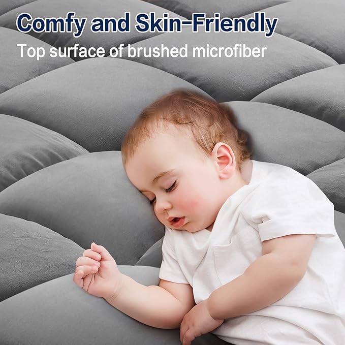 SOPAT Mattress Topper Twin XL Size Extra Thick Mattress Pad 8-21" Deep Pocket - Image 3