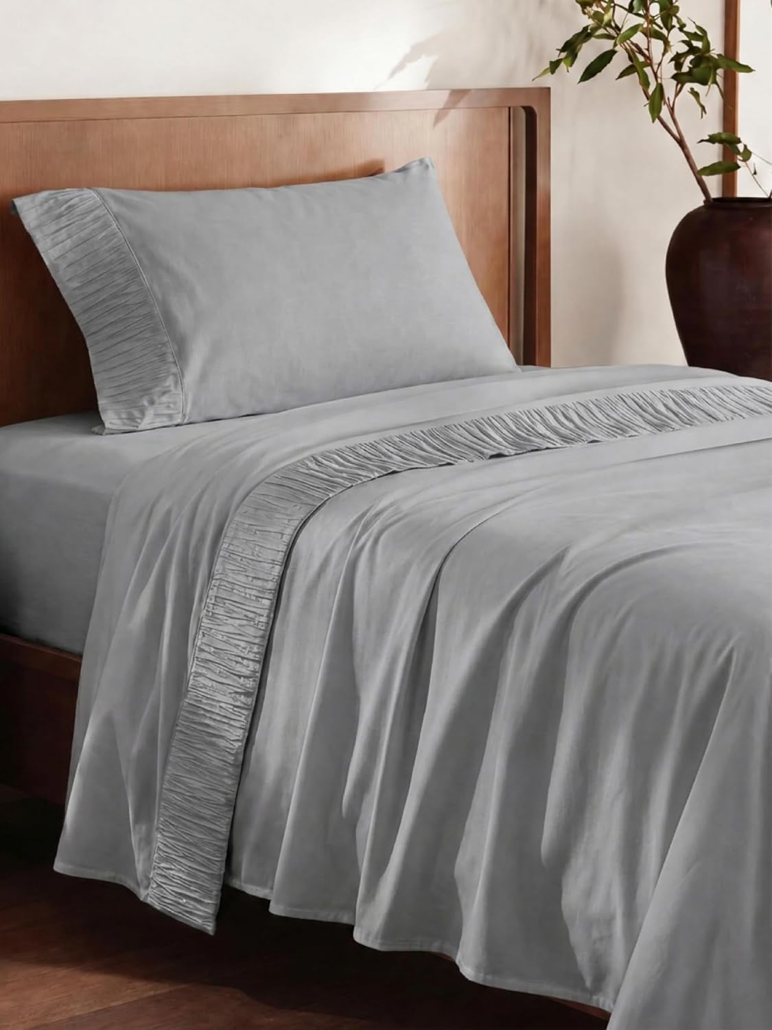 bedsure twin sheets set - 3 pieces soft, main product view