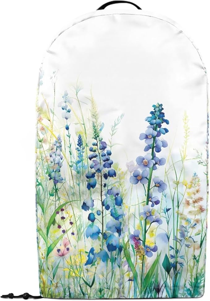 Blue Lavender Floral Kitchen Blender Cover Food Processor Dust Cover - Image 2