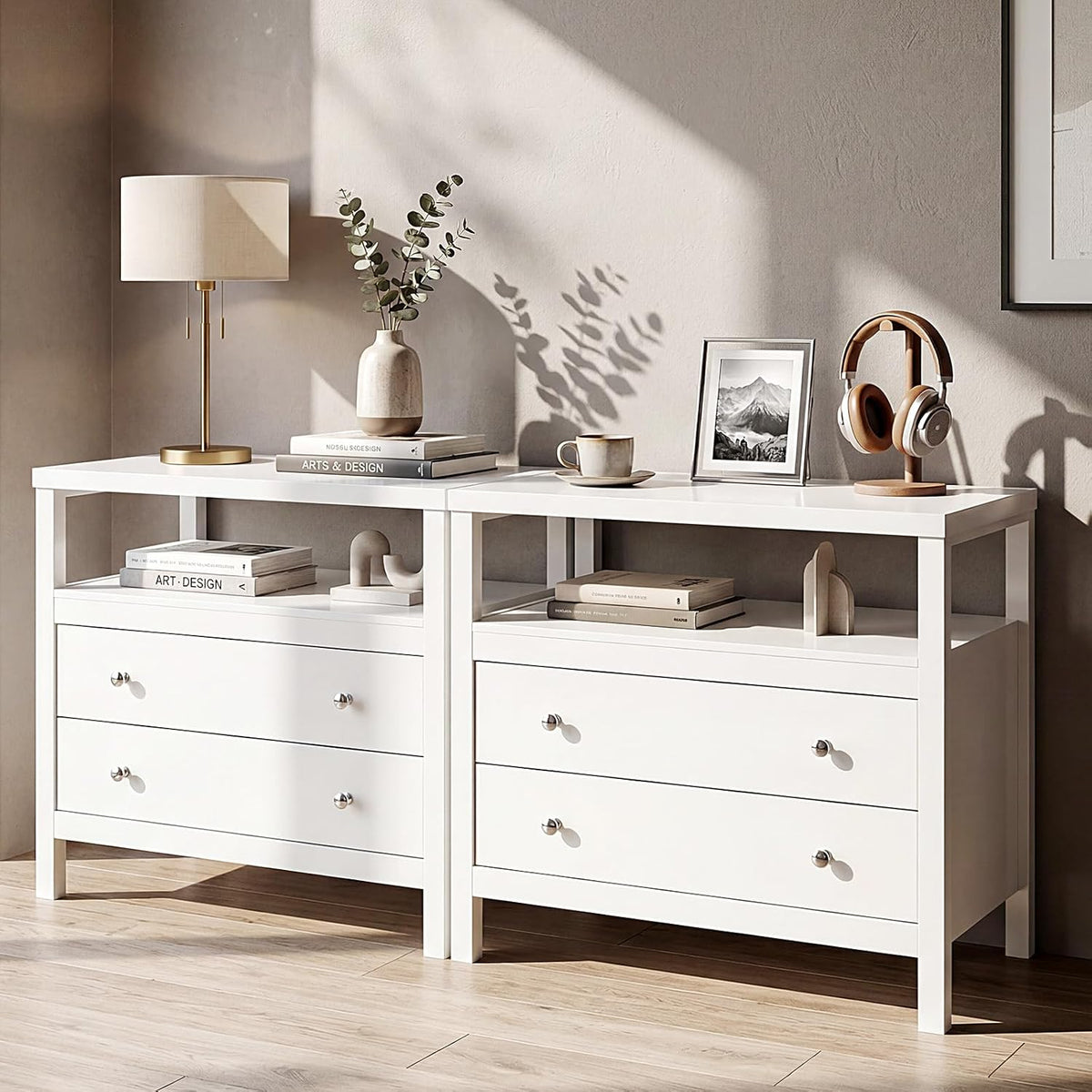 28 inch wide night stand, white nightstand with on a desk or shelf