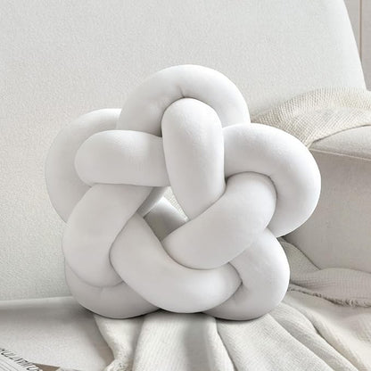 Star Shaped Knotted Pillow Soft Plush Throw Pillow Nordic Style Knot Room Decor - Image 7