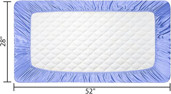 2 Pack Satin Soft Crib Sheet for Baby - Image 6